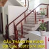 Cầu thang inox tay vịn gỗ, báo giá cầu thang inox, inox tay vịn gỗ. Đơn vị thi công cầu thang lan can đẹp, hiện đại uy tín ở Hà Nội
