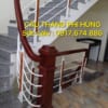 Cầu thang sắt, cầu thang sắt tay vịn gỗ ở Hà Nội. Cầu thang sắt nghệ thuật, cầu thang đẹp Hà Nội