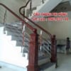 Cầu thang inox tay vịn gỗ tại Hà Nội. Cầu thang lan can inox đẹp Cầu thang inox tay vịn gỗ tại Hà Nội. Cầu thang lan can inox đẹp