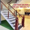 Cầu thang kính, lan can kính cường lực tay vịn gỗ tại Hà Nội Cầu thang kính, lan can kính cường lực tay vịn gỗ tại Hà Nội