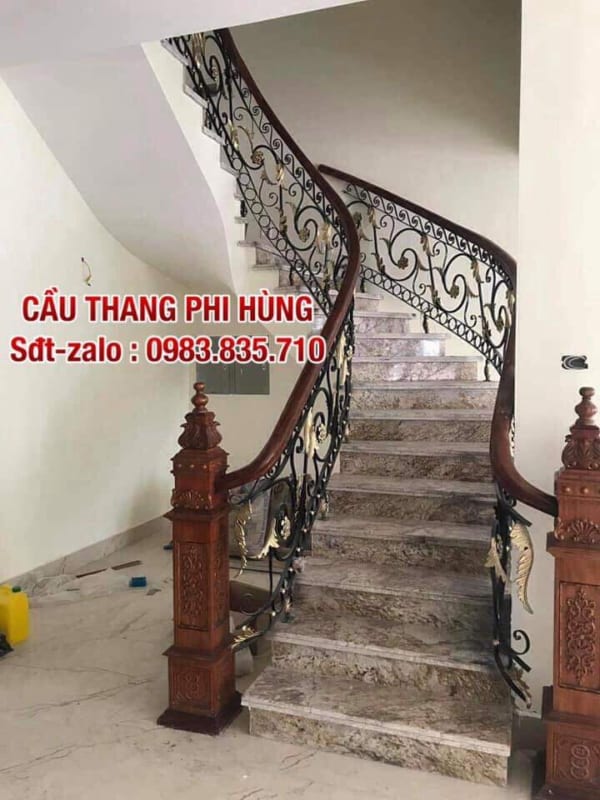 100+ mẫu cầu thang sắt nghệ thuật tại Hà Nội