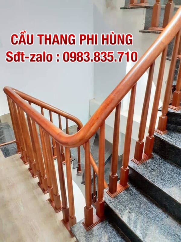 100 mẫu cầu thang gỗ đẹp tại Hà Nội