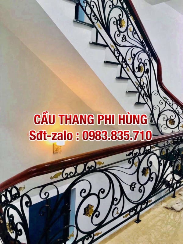 Báo giá lan can cầu thang sắt nghệ thuật, cầu thang sắt mỹ thuật