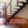 Cầu thang xương cá mặt bậc gỗ lan can kính, Cầu thang xương cá tại Hà Nội Cầu thang xương cá mặt bậc gỗ lan can kính, Cầu thang xương cá tại Hà Nội