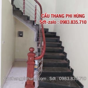Cầu thang inox đẹp, Các mẫu cầu thang inox tay vịn gỗ đẹp nhất Cầu thang inox đẹp, Các mẫu cầu thang inox tay vịn gỗ đẹp nhất