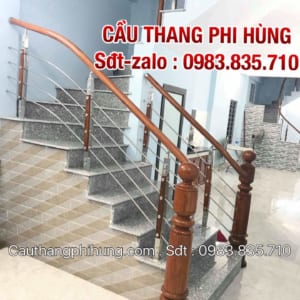 Báo giá cầu thang inox tay vịn gỗ, Cầu thang lan can inox tại Hà Nội Báo giá cầu thang inox tay vịn gỗ, Cầu thang lan can inox tại Hà Nội