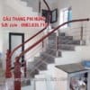 Cầu thang inox, Cầu thang inox gỗ đẹp, Cầu thang inox tay vịn gỗ