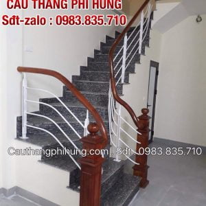 Lan can cầu thang sắt gỗ, Cầu thang sắt tay vịn gỗ đẹp Lan can cầu thang sắt gỗ, Cầu thang sắt tay vịn gỗ đẹp