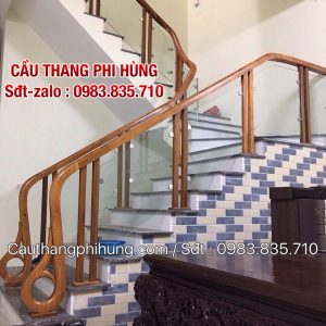 Cầu thang kính gỗ, Lan can cầu thang kính cường lực đẹp tại Hà Nội Cầu thang kính gỗ, Lan can cầu thang kính cường lực đẹp tại Hà Nội