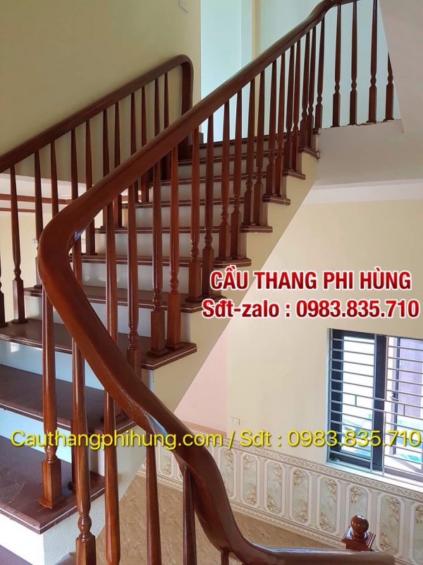 50 mẫu cầu thang gỗ, Báo giá cầu thang gỗ tại Hà Nội