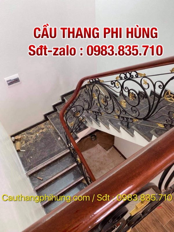 Tổng hợp 883 mẫu lan can cầu thang sắt nghệ thuật, Lan can cầu thang sắt mỹ thuật tại Hà Nội