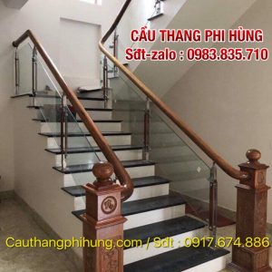 Chiêm ngưỡng mẫu cầu thang kính đẹp tay vịn gỗ tại Hà Nội Chiêm ngưỡng mẫu cầu thang kính đẹp tay vịn gỗ tại Hà Nội