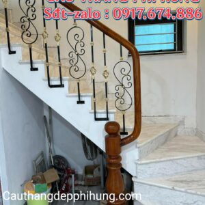 Cầu Thang Sắt Tay Vịn Gỗ Đẹp . Mẫu Cầu Thang Lan Can Sắt Nghệ Thuật Cầu Thang Sắt Tay Vịn Gỗ Đẹp . Mẫu Cầu Thang Lan Can Sắt Nghệ Thuật