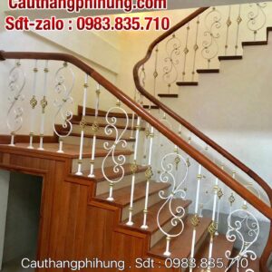 Cầu Thang Sắt Nghệ Thuật Tại Hà Nội. Mẫu Cầu Thang Sắt Tay Vịn Gỗ Cầu Thang Sắt Nghệ Thuật Tại Hà Nội. Mẫu Cầu Thang Sắt Tay Vịn Gỗ
