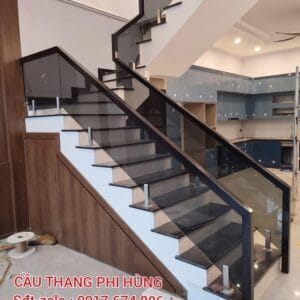 Cầu Thang Kính Đẹp Hiện Đại . Mẫu Cầu Thang Gỗ Kính Đẹp