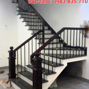 Cầu Thang Lan Can Sắt Mỹ Thuật. Cầu Thang Sắt Gỗ Đẹp